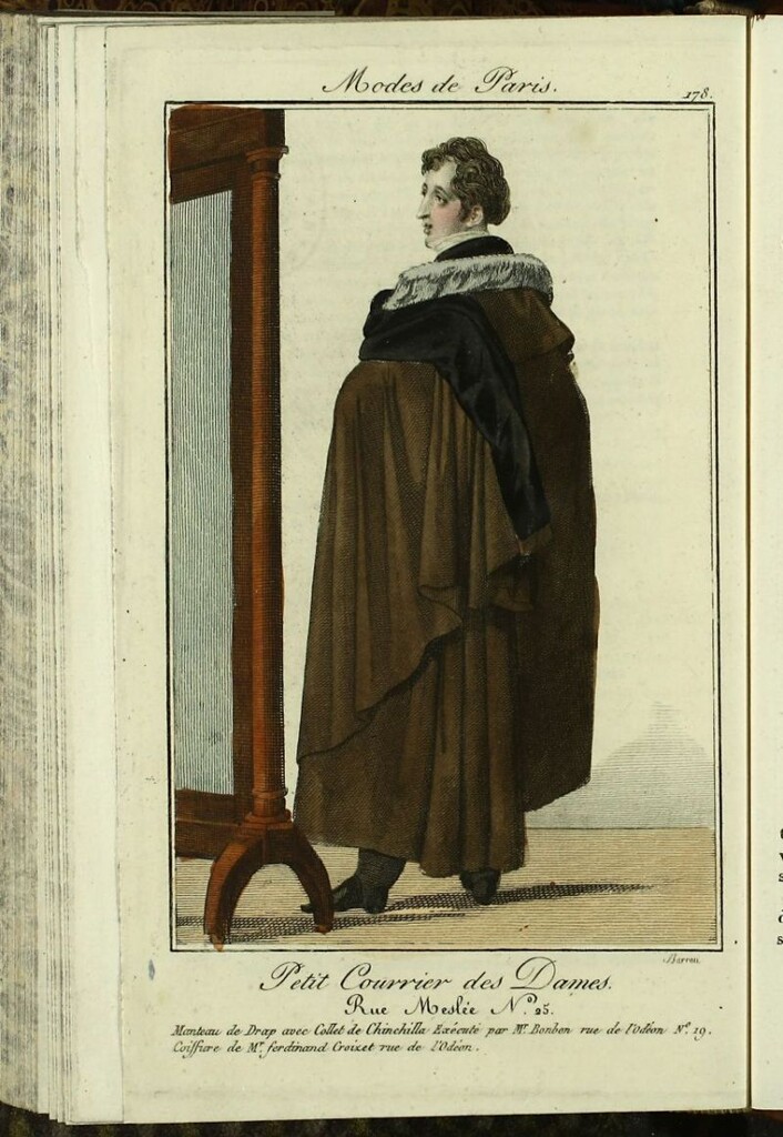 Miniatura de Petit Courrier Des Dames del 30 de noviembre de 1823.