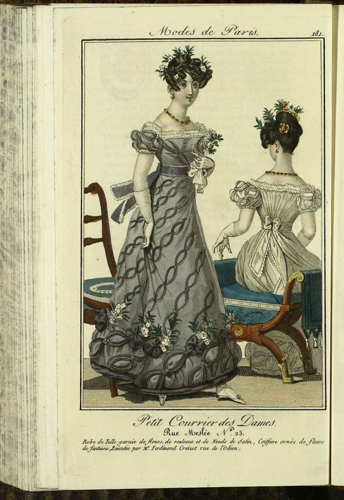 Miniatura de Petit Courrier Des Dames del 10 de diciembre de 1823.