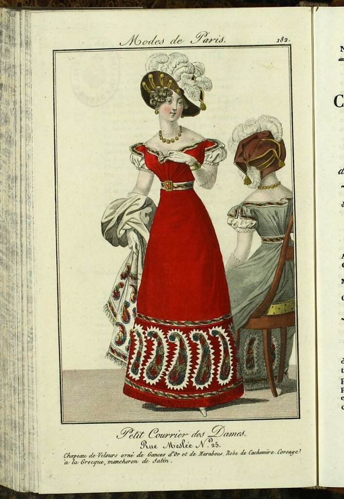 Miniatura de Petit Courrier Des Dames del 15 de diciembre de 1823.