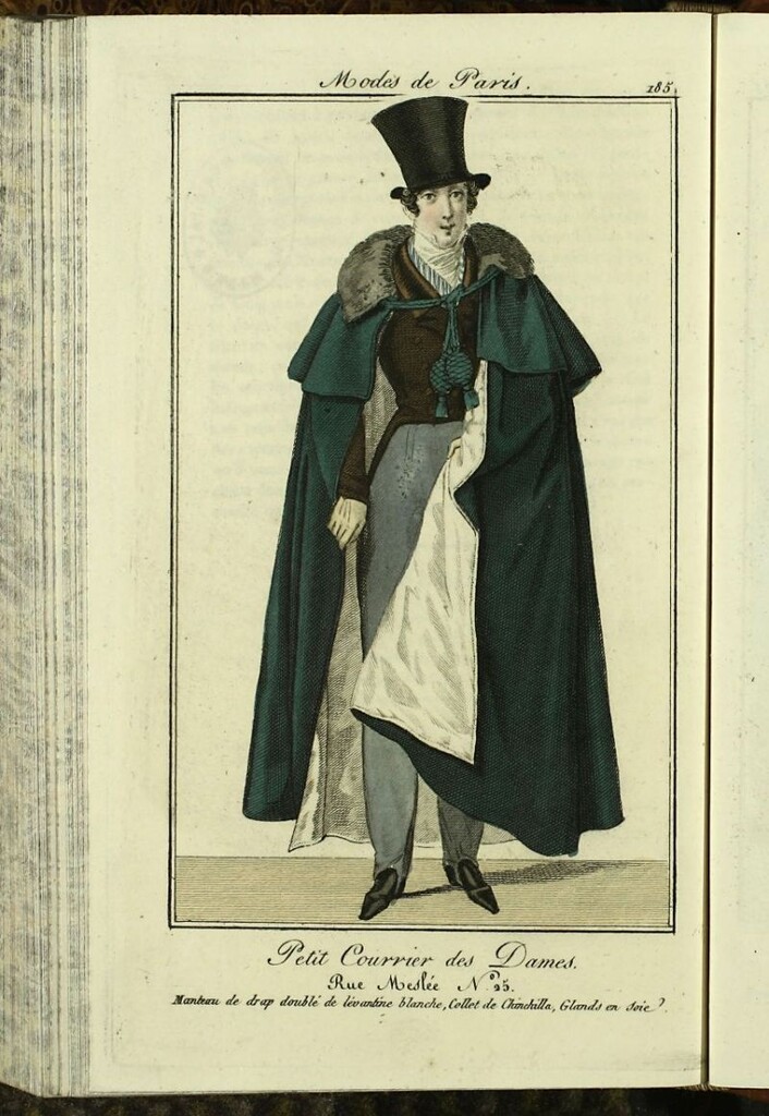Miniatura de Petit Courrier Des Dames del 31 de diciembre de 1823.