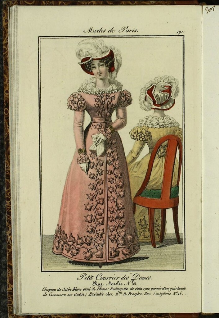 Miniatura de Petit Courrier des Dames : annonces des modes, des nouveautés et des arts del 20 de Enero de 1824