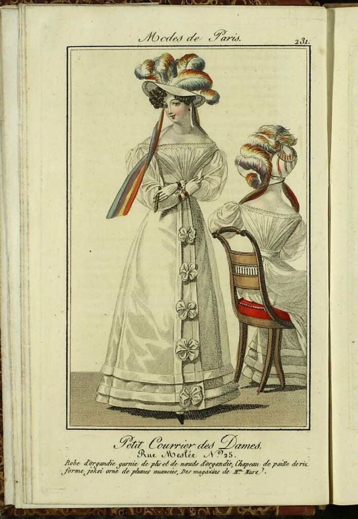 Miniatura de Petit Courrier des Dames : annonces des modes, des nouveautés et des arts del 10 de Julio de 1824