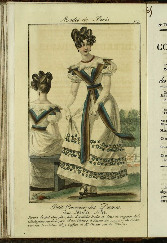 Miniatura de Petit Courrier des Dames : annonces des modes, des nouveautés et des arts del 15 de Agosto de 1824