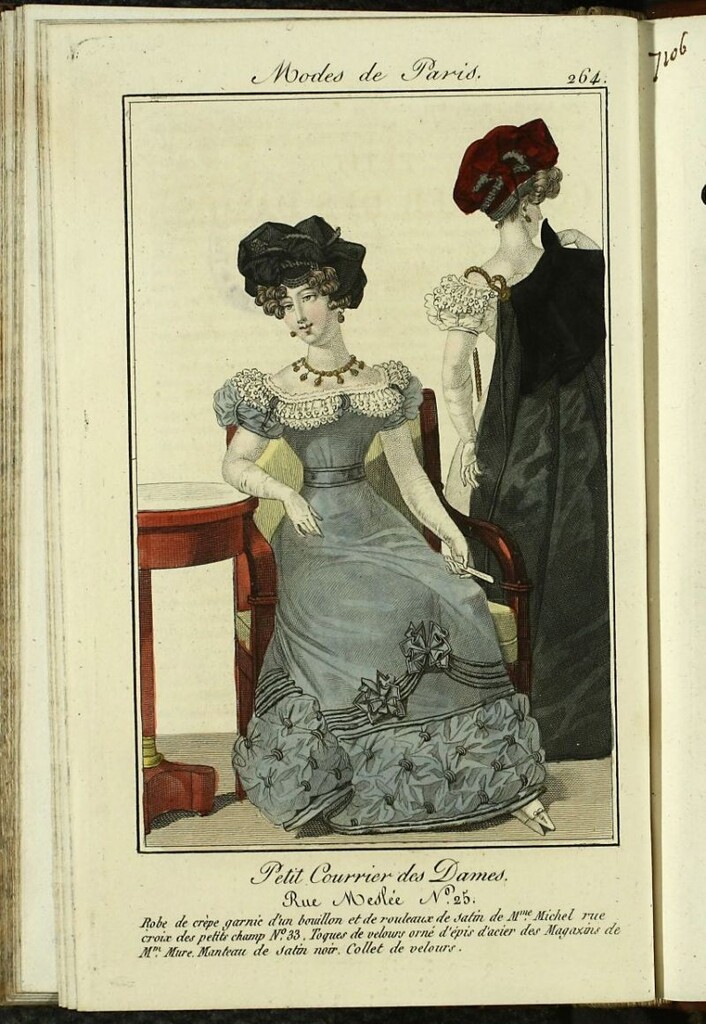 Miniatura de Petit Courrier Des Dames del 30 de noviembre de 1824