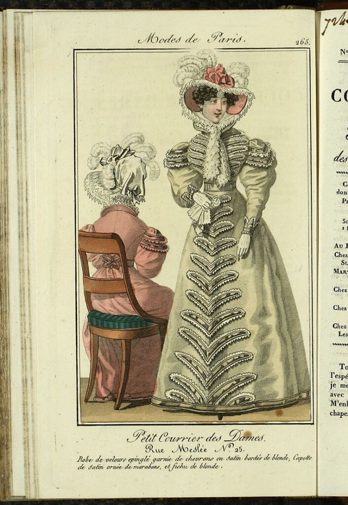 Miniatura de Petit Courrier des Dames : annonces des modes, des nouveautés et des arts del 5 de Diciembre de 1824
