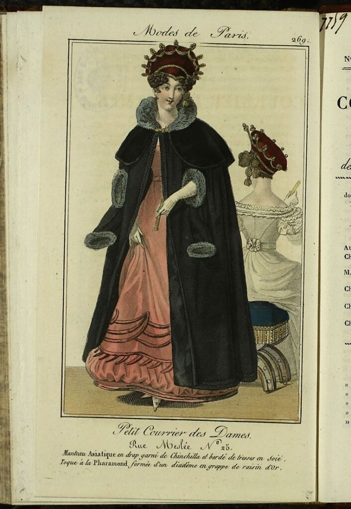 Miniatura de Petit Courrier Des Dames del 25 de diciembre de 1824