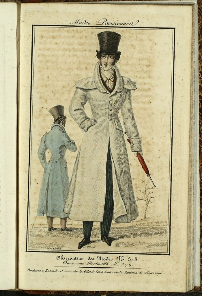 Miniatura de Petit Courrier Des Dames del 30 de junio de 1825.Figurines