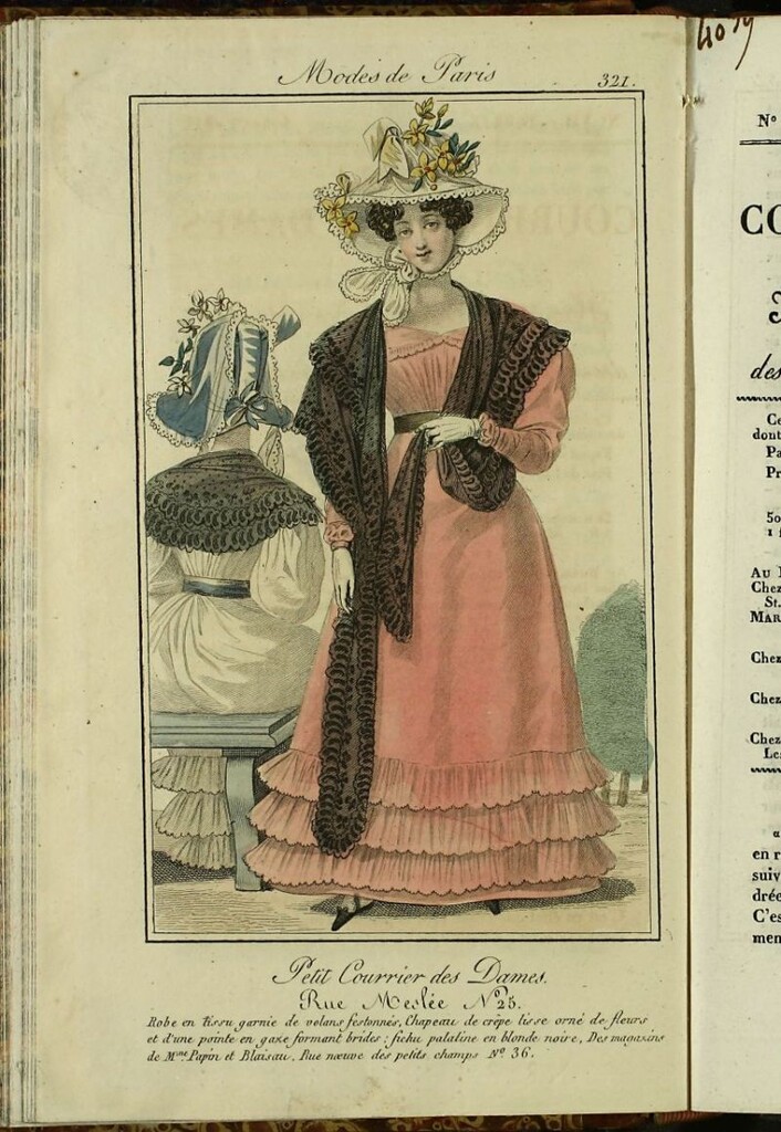 Miniatura de Petit Courrier des Dames : annonces des modes, des nouveautés et des arts del 5 de Agosto de 1825.