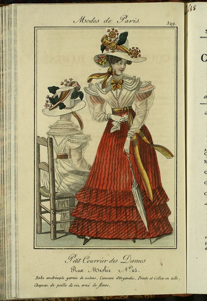 Miniatura de Petit Courrier Des Dames del 5 de septiembre de 1825.
