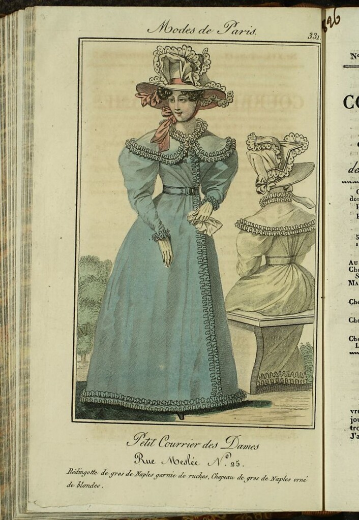 Miniatura de Petit Courrier Des Dames del 15 de septiembre de 1825.
