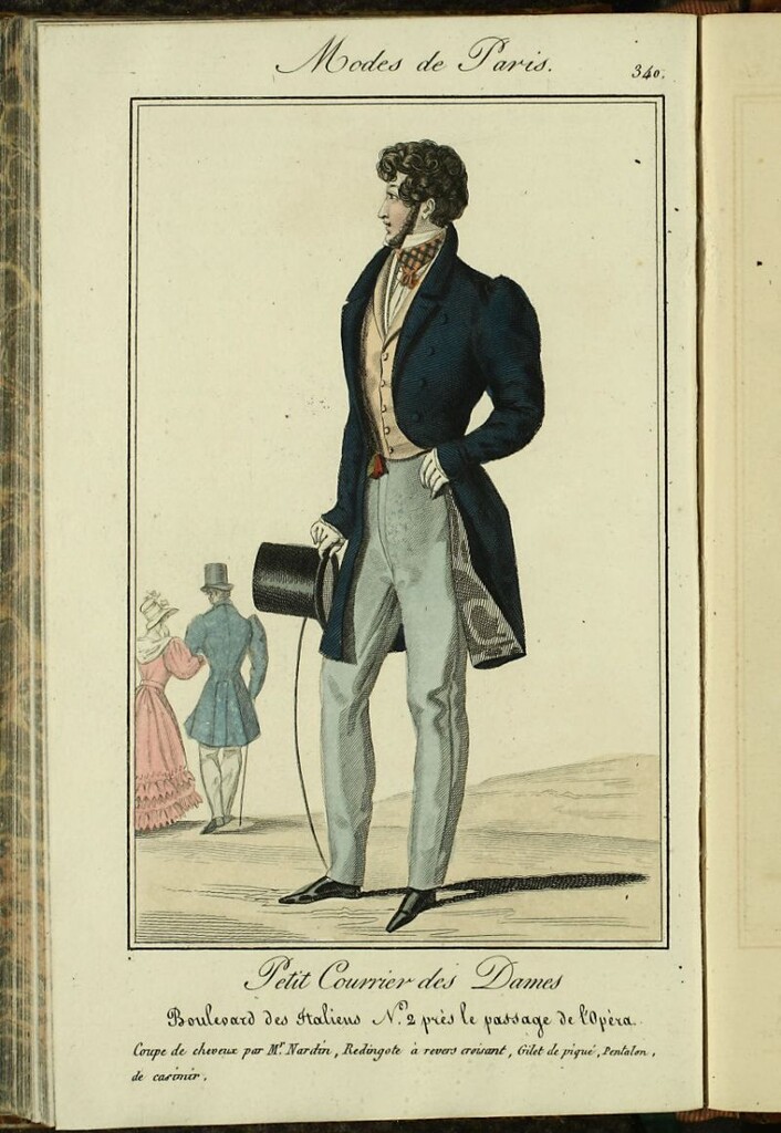 Miniatura de Petit Courrier Des Dames del 20 de noviembre de 1825.