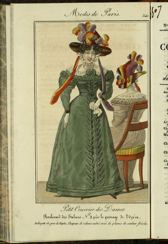 Miniatura de Petit Courrier Des Dames del 25 de noviembre de 1825.