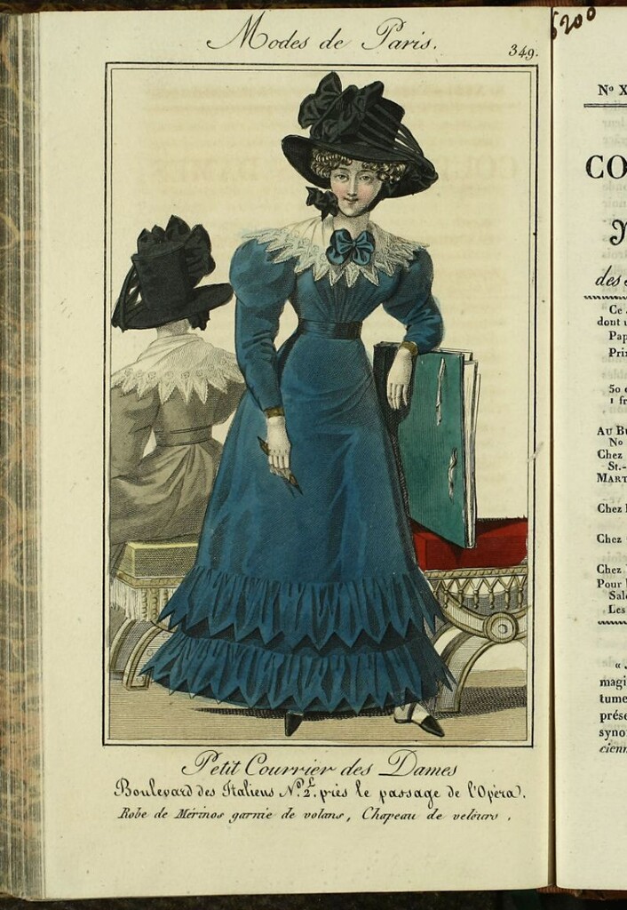 Miniatura de Petit Courrier Des Dames del 5 de diciembre de 1825.