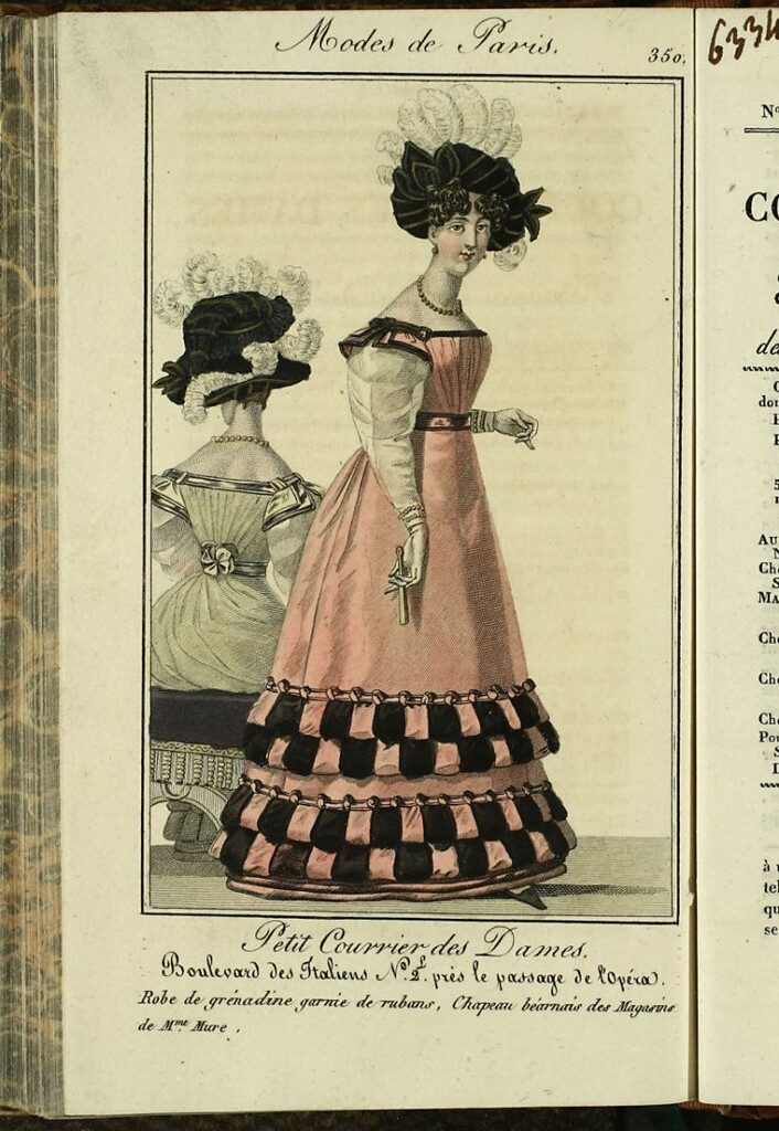 Miniatura de Petit Courrier Des Dames del 10 de diciembre de 1825.