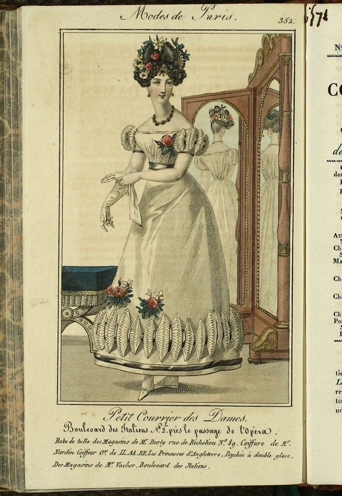 Miniatura de Petit Courrier Des Dames del 20 de diciembre de 1825.