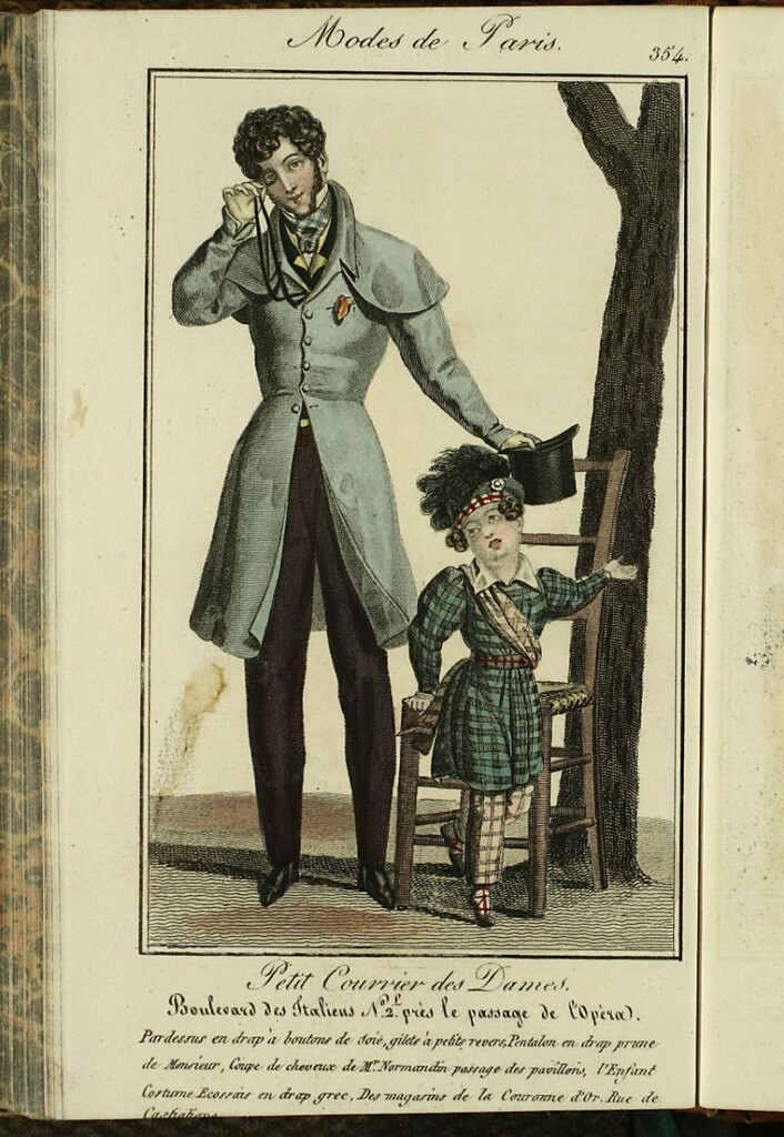 Miniatura de Petit Courrier Des Dames del 25 de diciembre de 1825.