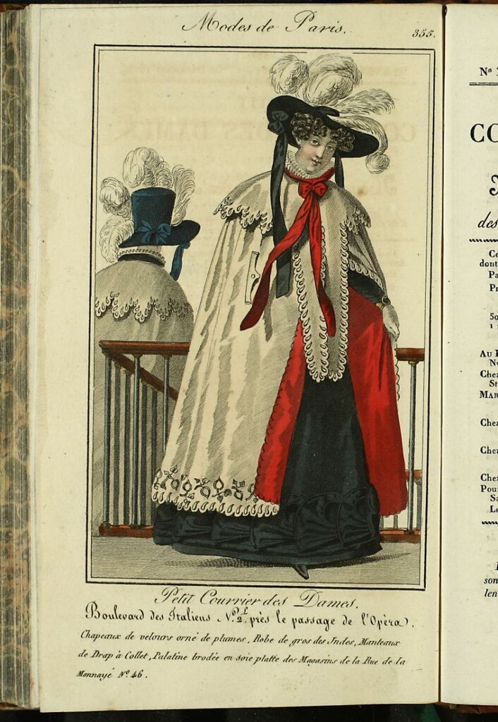 Miniatura de Petit Courrier Des Dames del 30 de diciembre de 1825.
