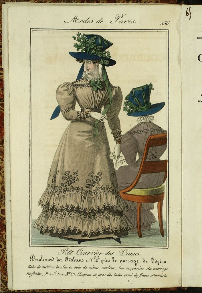 Miniatura de Petit Courrier des Dames : annonces des modes, des nouveautés et des arts del 5 de Enero de 1826.
