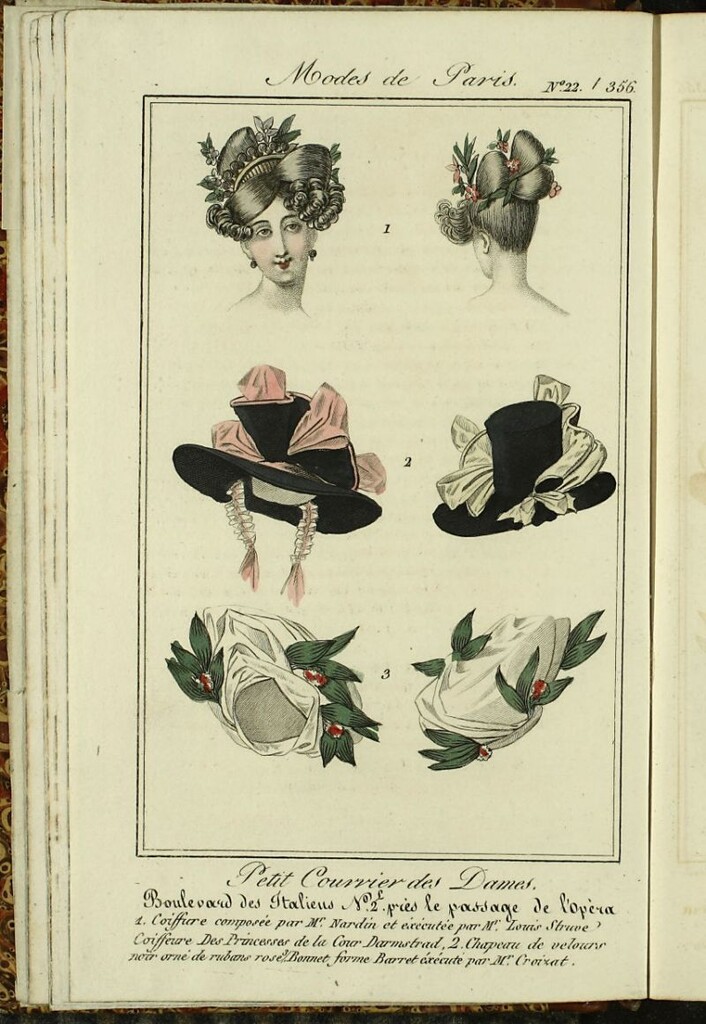 Miniatura de Petit Courrier des Dames : annonces des modes, des nouveautés et des arts del 10 de Enero de 1826.