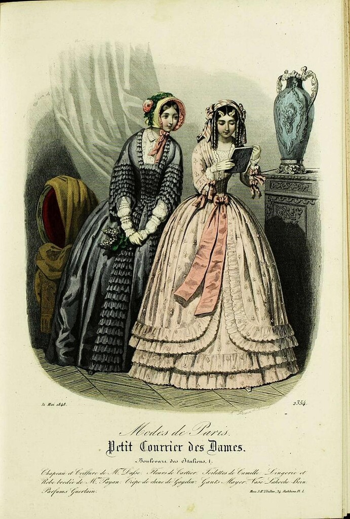 Miniatura de Petit Courrier des Dames : annonces des modes, des nouveautés et des arts del 31 de Mayo de 1848