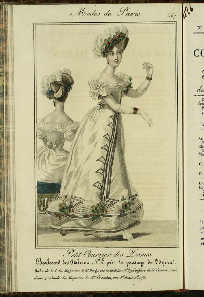 Miniatura de Petit Courrier des Dames : annonces des modes, des nouveautés et des arts del 25 de Febrero de 1826.
