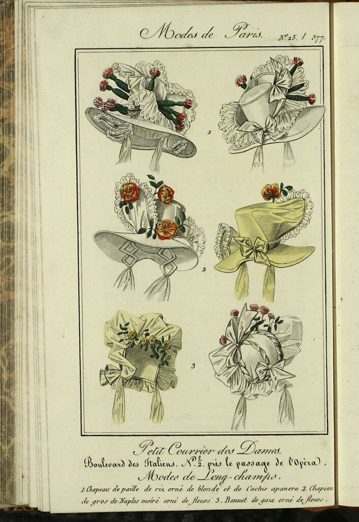 Miniatura de Petit Courrier des Dames : annonces des modes, des nouveautés et des arts del 5 de Abril de 1826.
