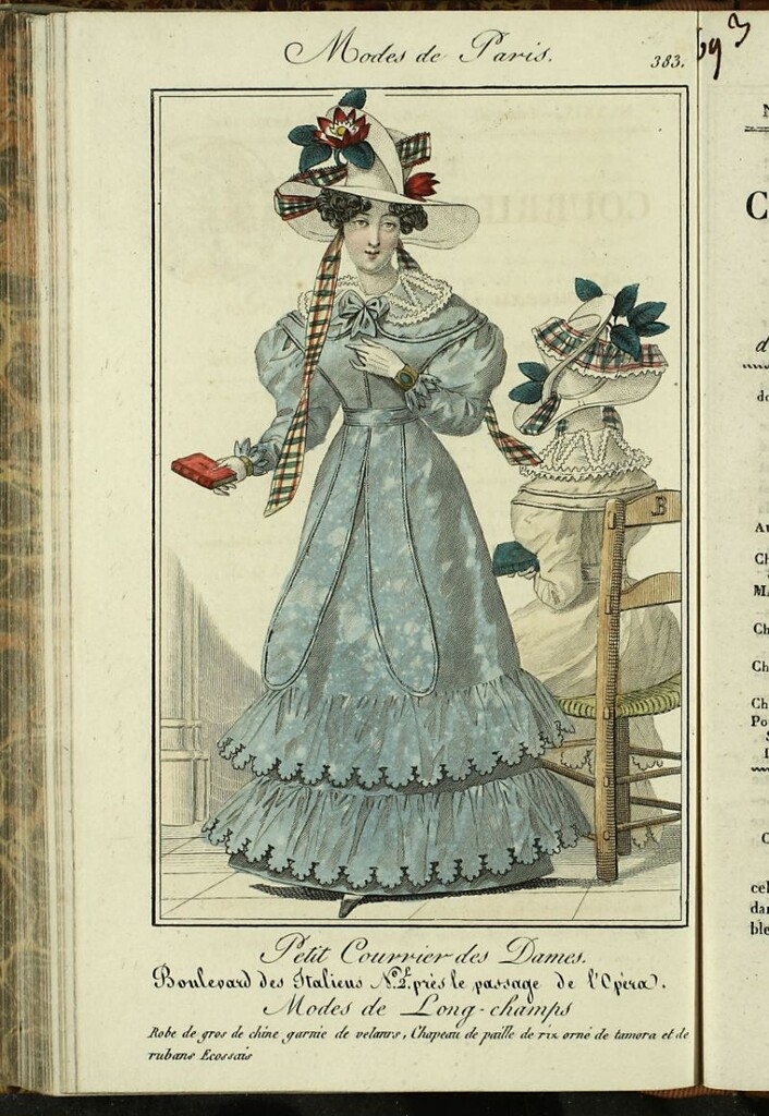 Miniatura de Petit Courrier des Dames : annonces des modes, des nouveautés et des arts del 30 de Abril de 1826.