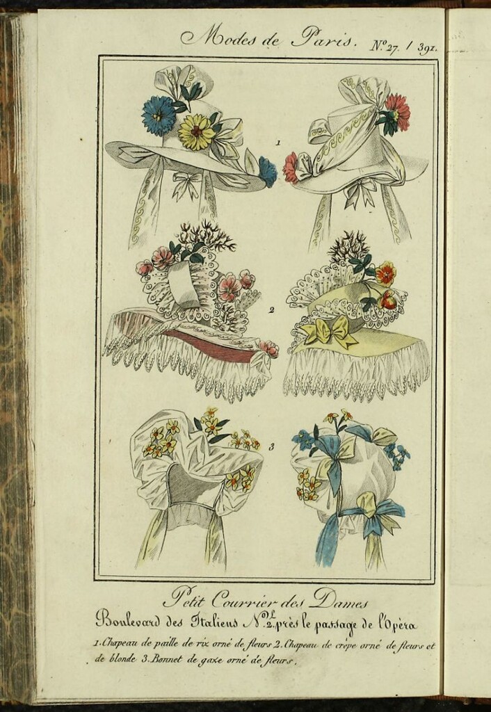 Miniatura de Petit Courrier des Dames : annonces des modes, des nouveautés et des arts del 5 de Junio de 1826.