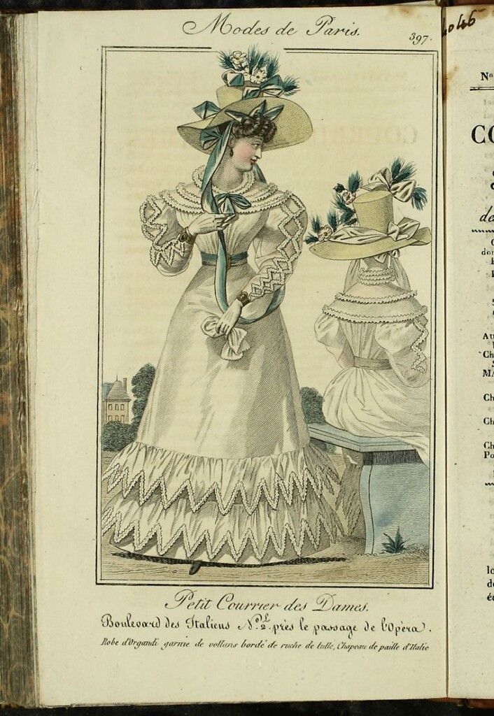 Miniatura de Petit Courrier des Dames : annonces des modes, des nouveautés et des arts del 30 de Junio de 1826.