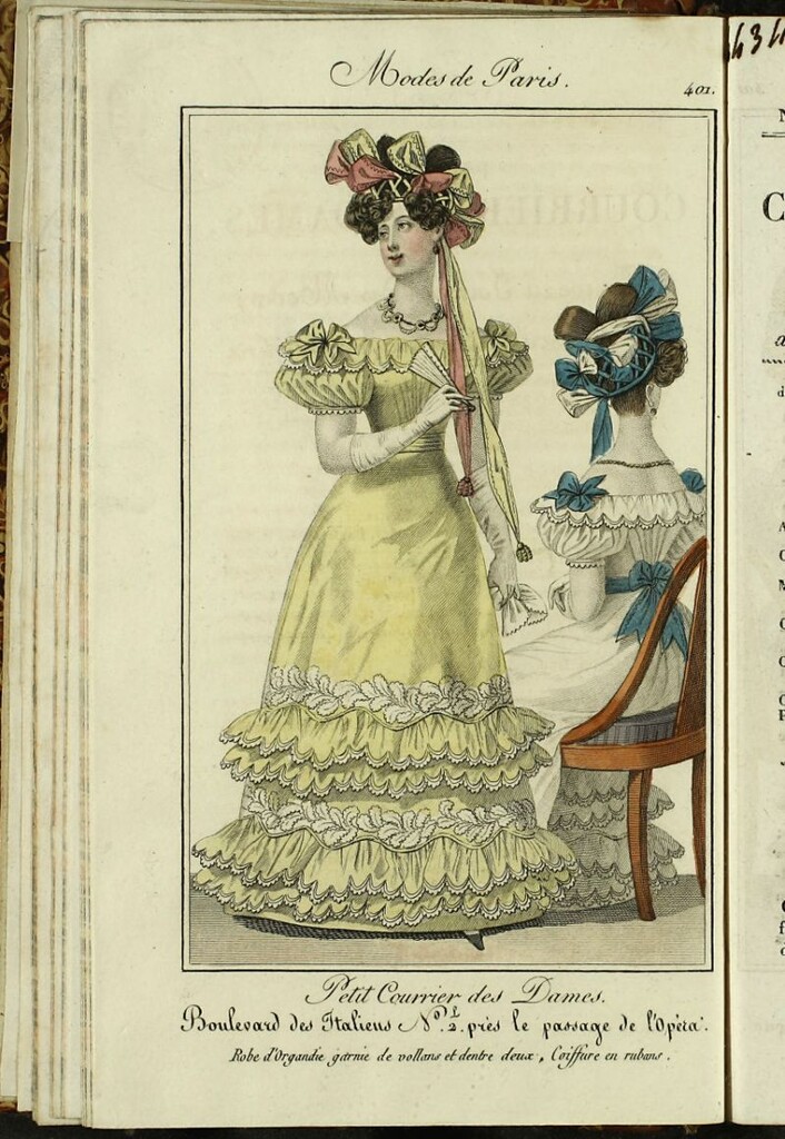 Miniatura de Petit Courrier des Dames : annonces des modes, des nouveautés et des arts del 20 de Julio de 1826.