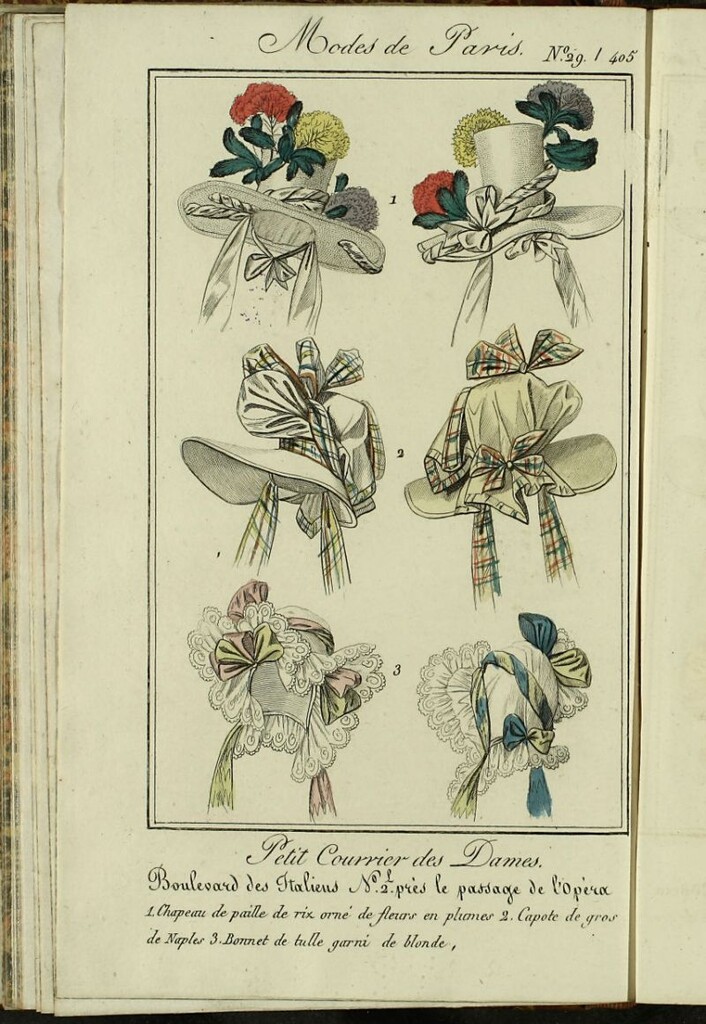 Miniatura de Petit Courrier des Dames : annonces des modes, des nouveautés et des arts del 5 de Agosto de 1826.