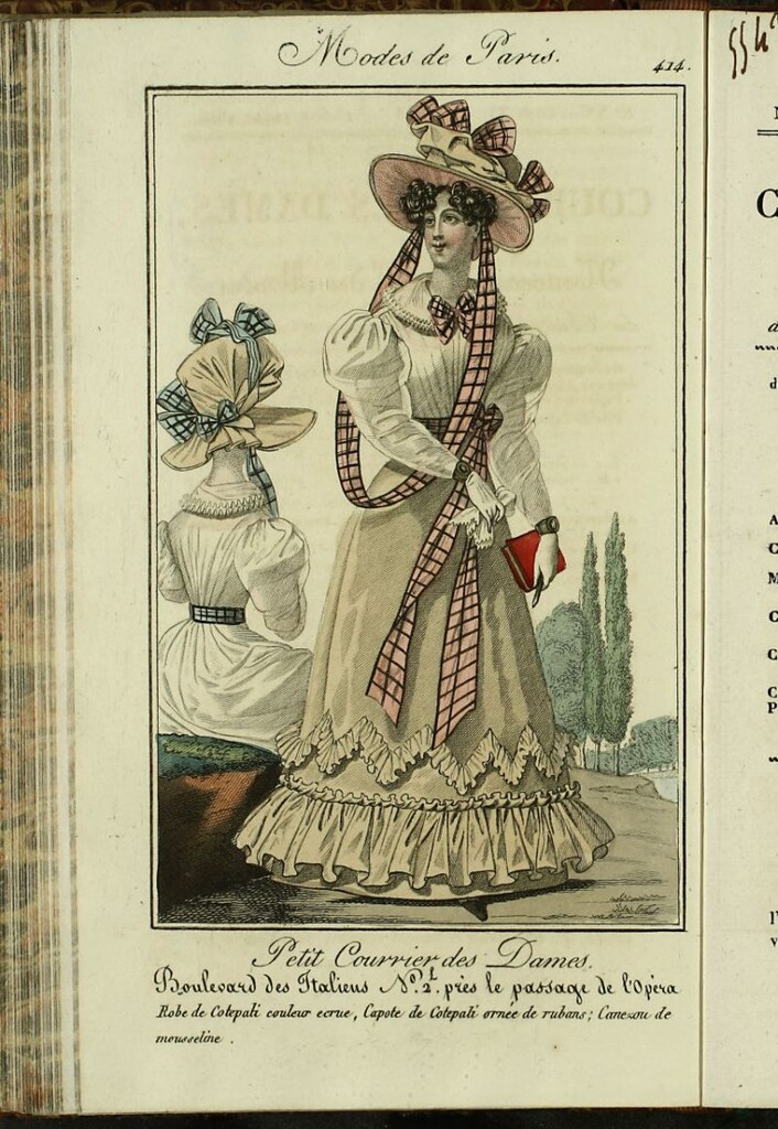 Miniatura de Petit Courrier Des Dames del 15 de septiembre de 1826.