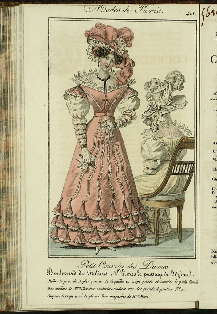 Miniatura de Petit Courrier Des Dames del 20 de septiembre de 1826.