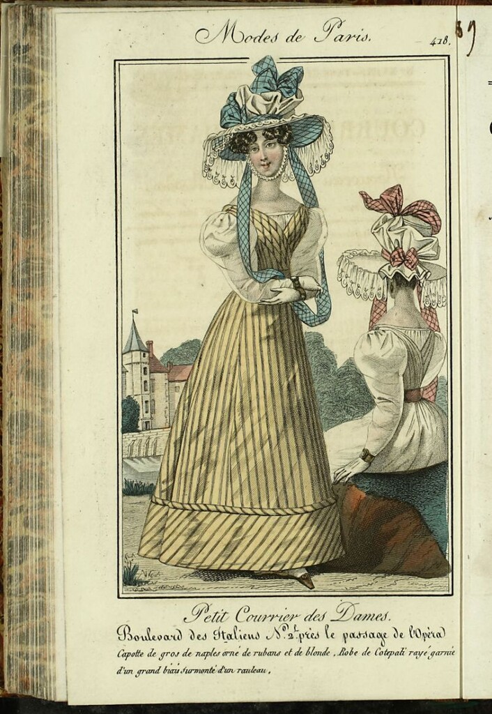 Miniatura de Petit Courrier Des Dames del 30 de septiembre de 1826.