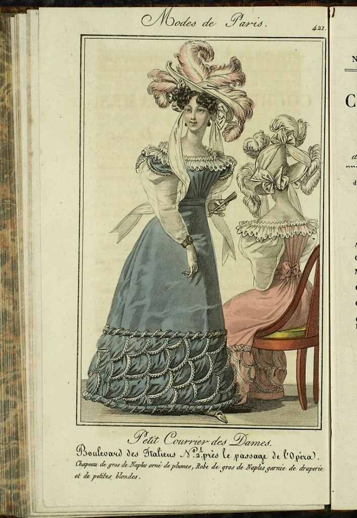 Miniatura de Petit Courrier des Dames : annonces des modes, des nouveautés et des arts del 15 de Octubre de 1826.