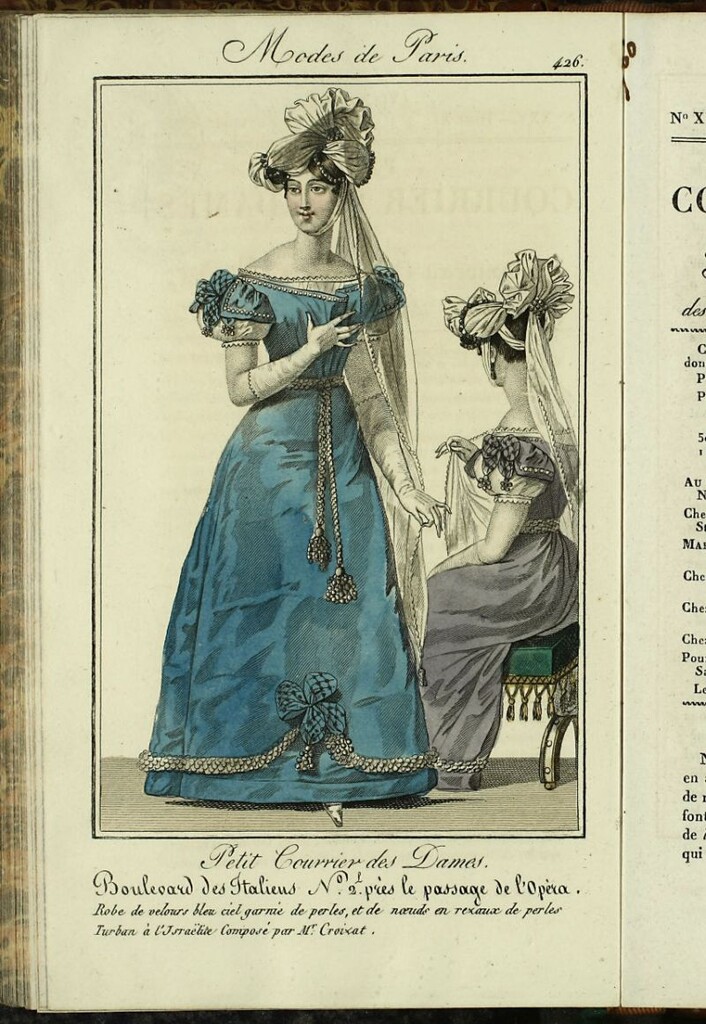 Miniatura de Petit Courrier Des Dames del 5 de noviembre de 1826.