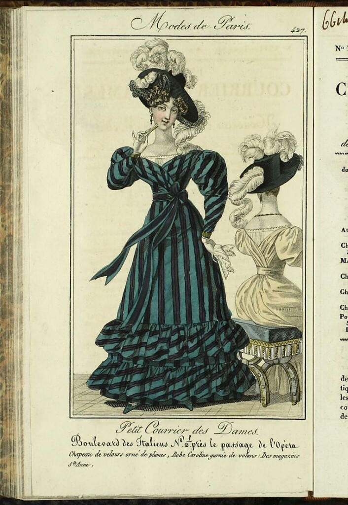 Miniatura de Petit Courrier Des Dames del 10 de noviembre de 1826.