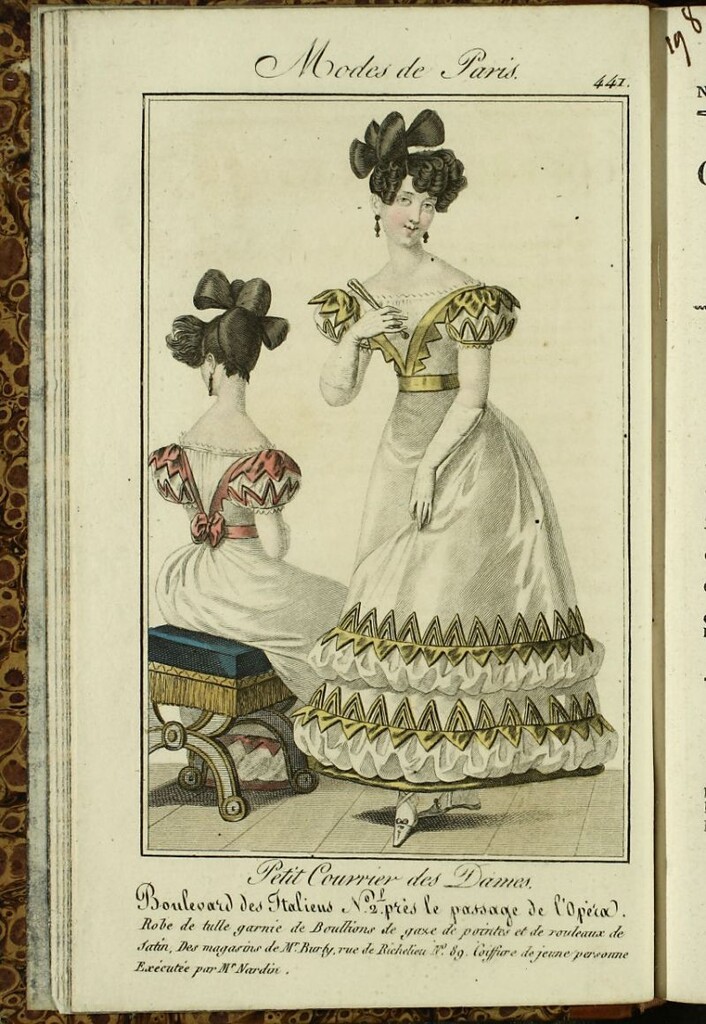 Miniatura de Petit Courrier des Dames : annonces des modes, des nouveautés et des arts del 10 de Enero de 1827