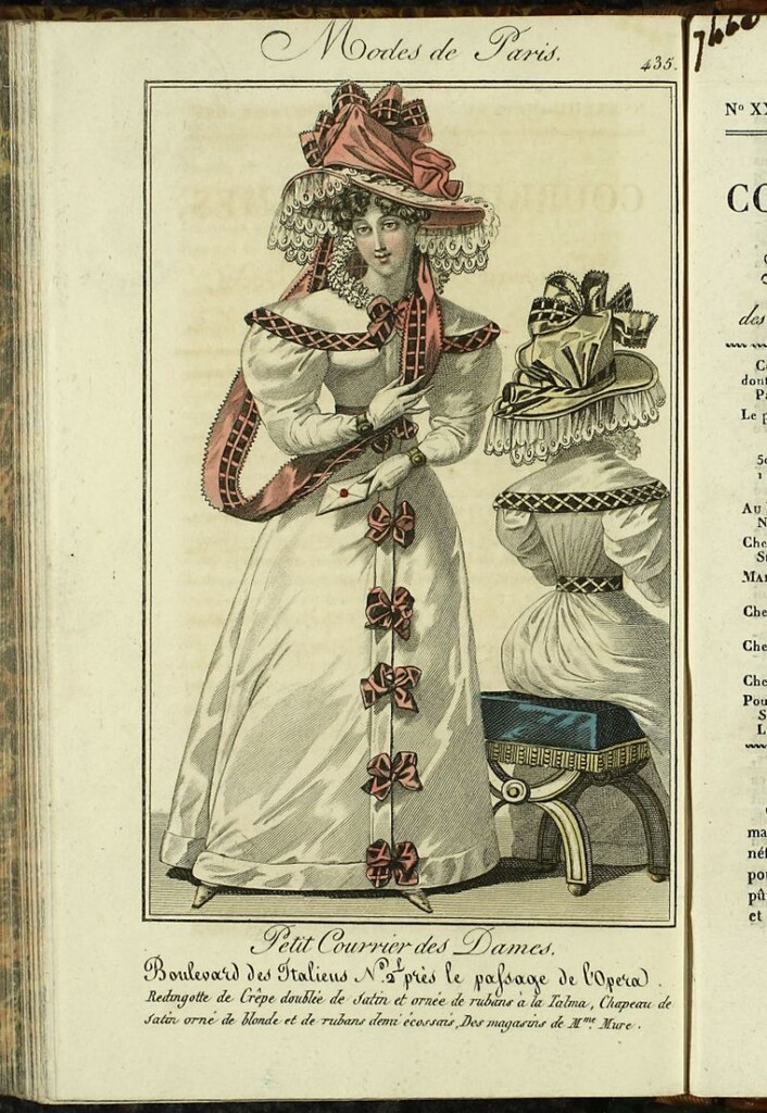 Miniatura de Petit Courrier Des Dames del 15 de diciembre de 1826.