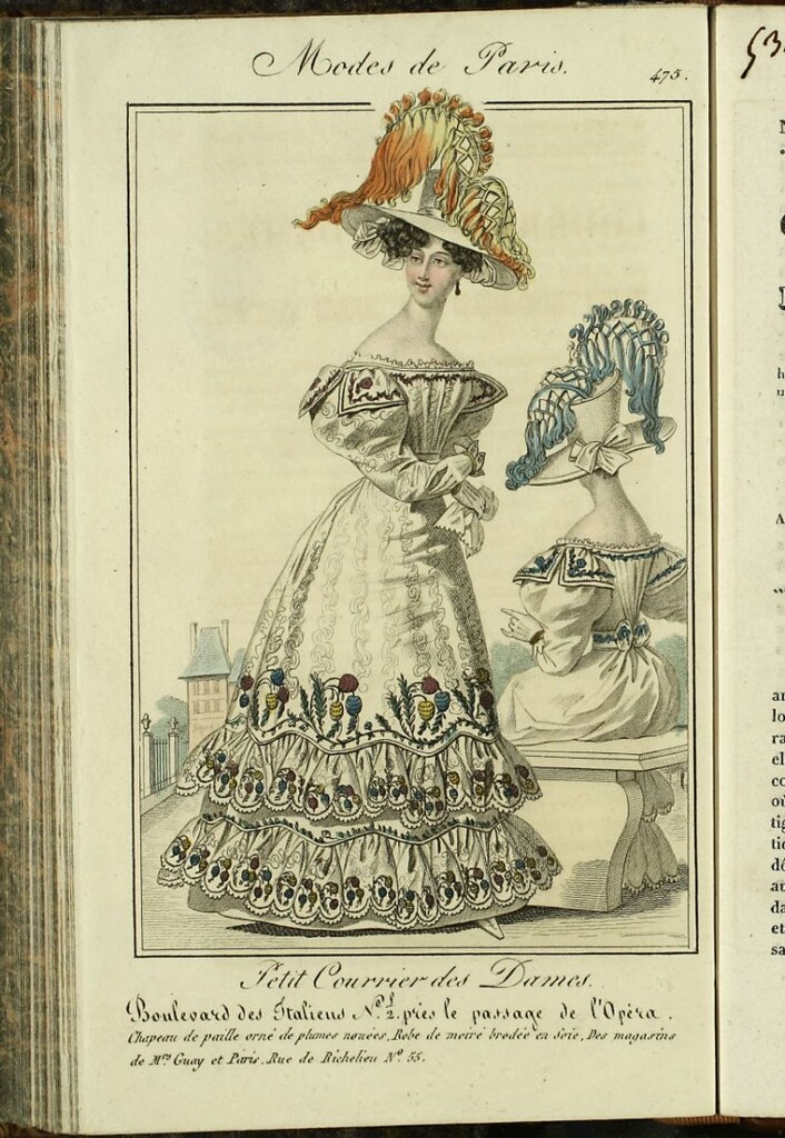 Miniatura de Petit Courrier des Dames : annonces des modes, des nouveautés et des arts del 5 de Junio de 1827