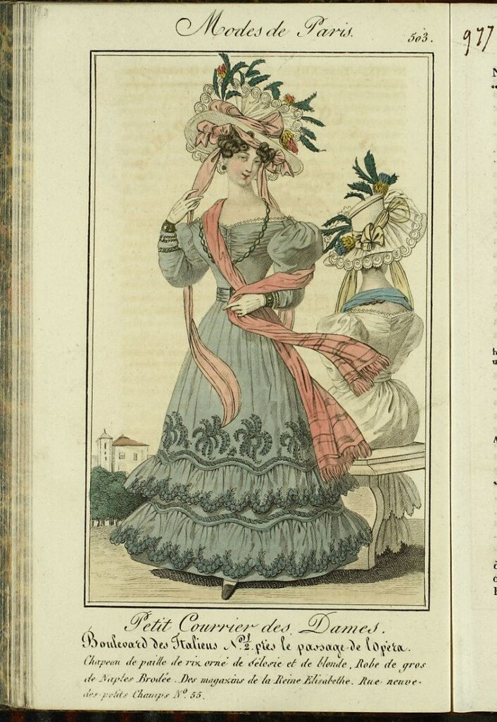 Miniatura de Petit Courrier des Dames : annonces des modes, des nouveautés et des arts del 5 de Octubre de 1827