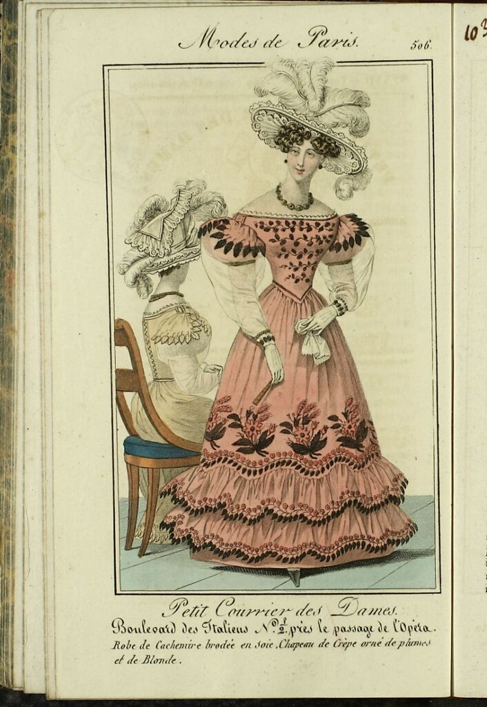 Miniatura de Petit Courrier des Dames : annonces des modes, des nouveautés et des arts del 20 de Octubre de 1827