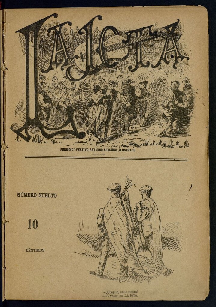 Miniatura de La Jota : periódico festivo, satírico, semanal, ilustrado del 25 de abril de 1897