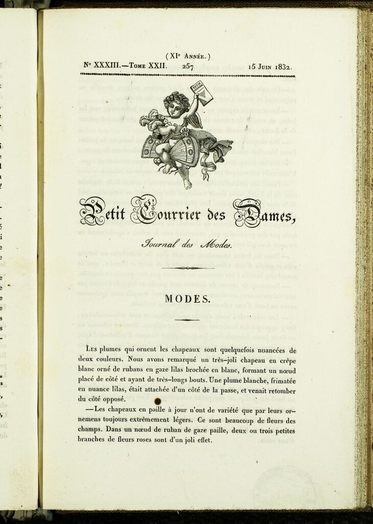 Miniatura de Petit Courrier des Dames : annonces des modes, des nouveautés et des arts del 15 de Junio de 1832