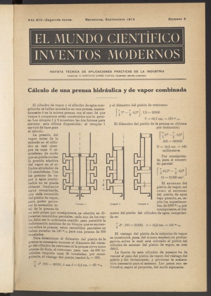 Miniatura de El Mundo Científico. Inventos Modernos de septiembre de 1912