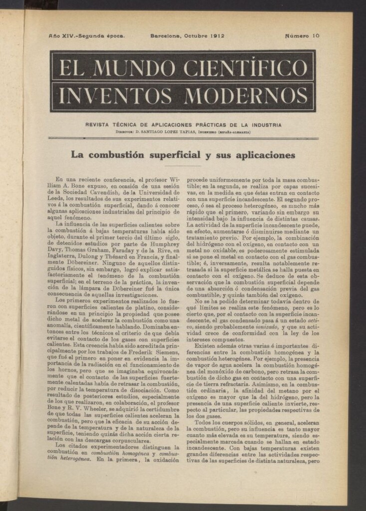 Miniatura de El Mundo Científico. Inventos Modernos de octubre de 1912