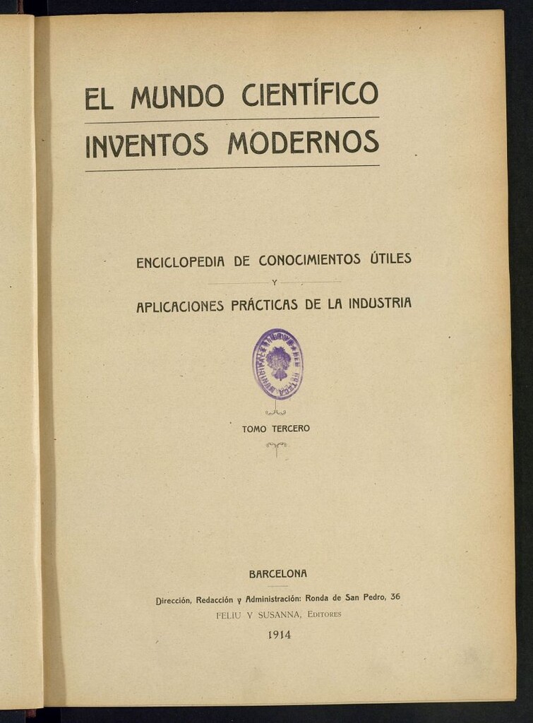 Miniatura de El Mundo Científico. Inventos Modernos de 1914