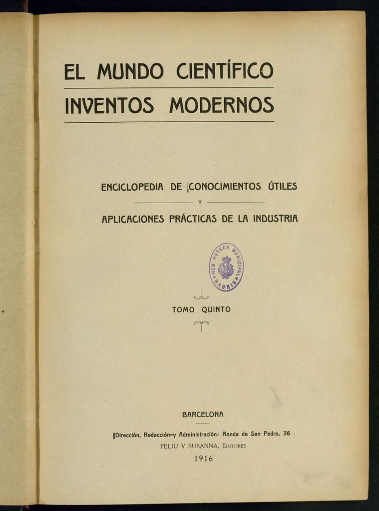 Miniatura de El Mundo Científico. Inventos Modernos de 1916