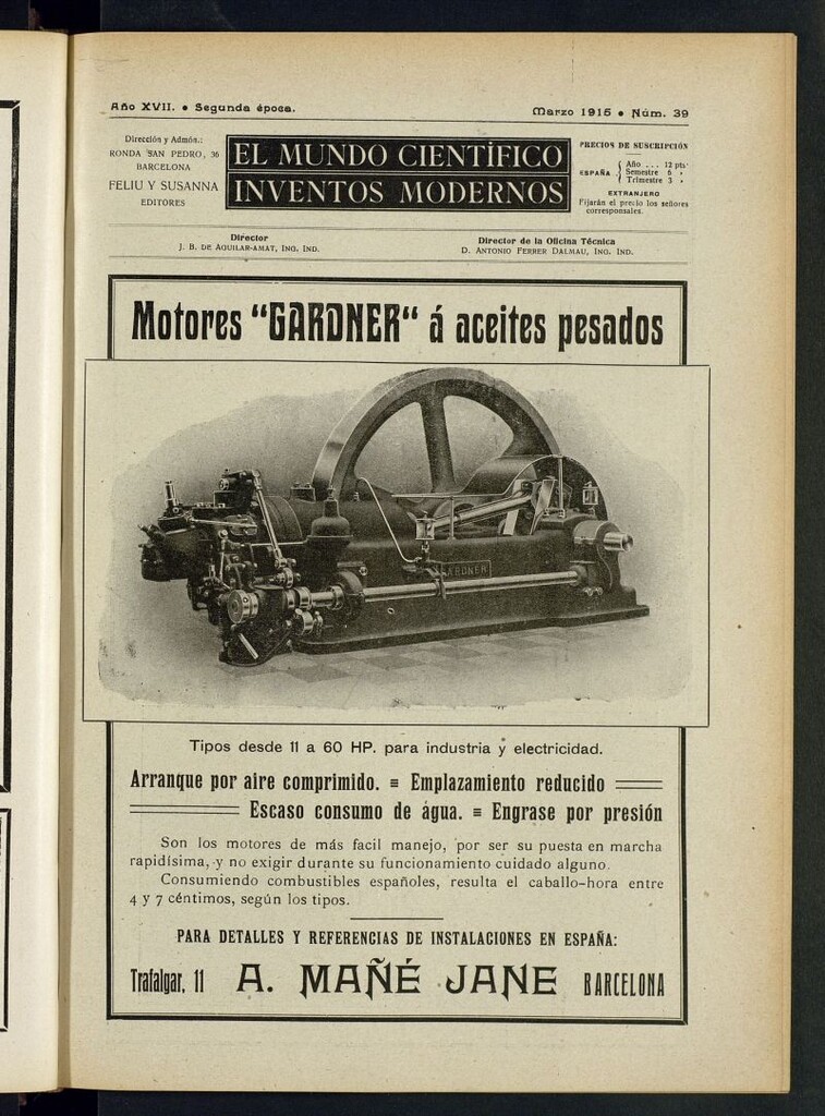 Miniatura de El Mundo Científico. Inventos Modernos de marzo de 1915