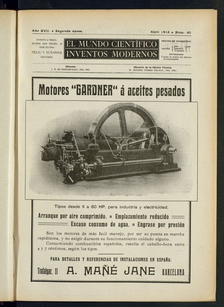 Miniatura de El Mundo Científico. Inventos Modernos de abril de 1915